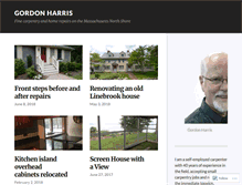 Tablet Screenshot of gordonharris.biz